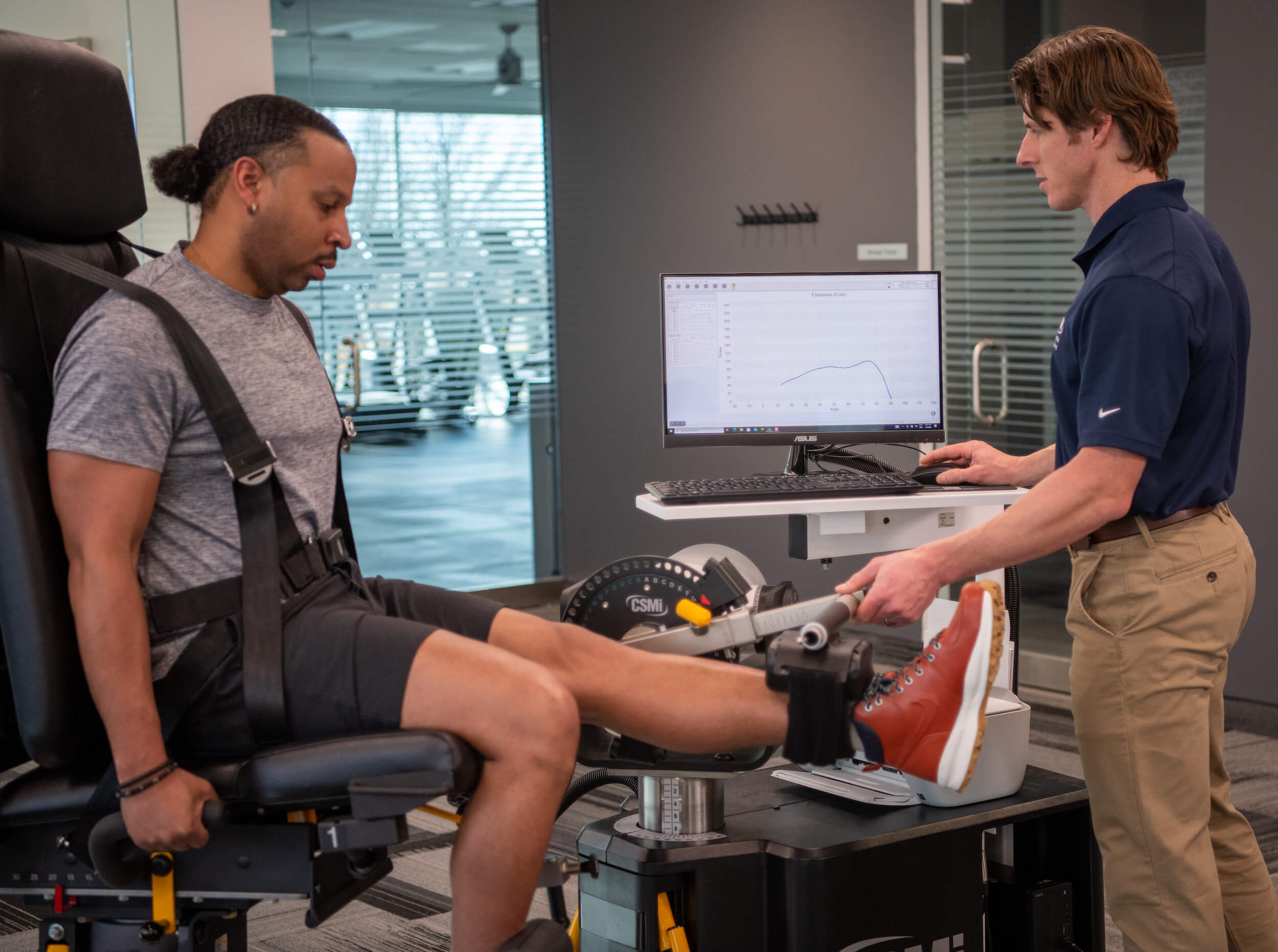 HUMAC NORM isokinetic dynamometer in clinical use